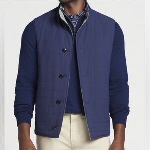 Peter Millar Midnight Blue Quilted Vest
